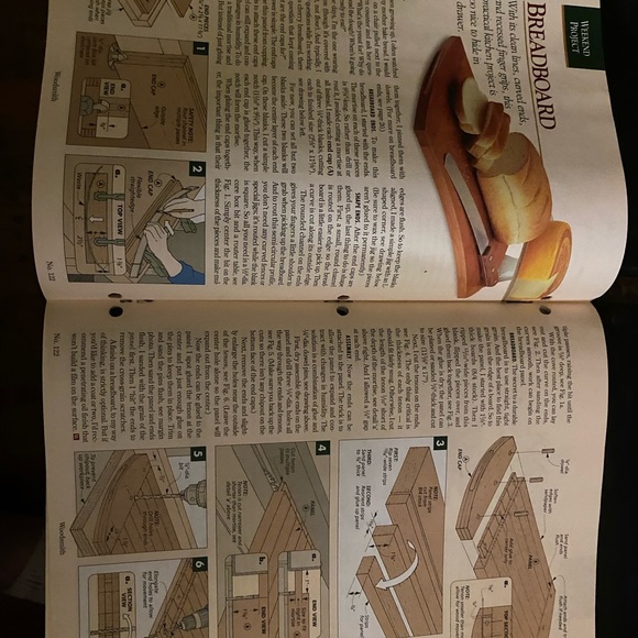 🎉5/$10🎉 Woodsmith magazine vol 21 number 122 April 1999 country harvest table - Picture 8 of 8